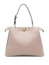 Fendi Women's Peekaboo Tote Bag In Taupe