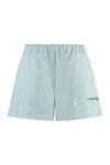 Fendi Elasticated-waistband Shorts In Blue