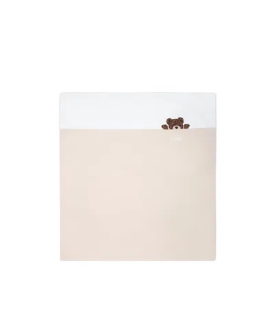 Fendi Teddy Bear Blanket In White