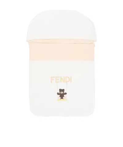 Fendi Teddy-bear Print Sleep Bag In Multi