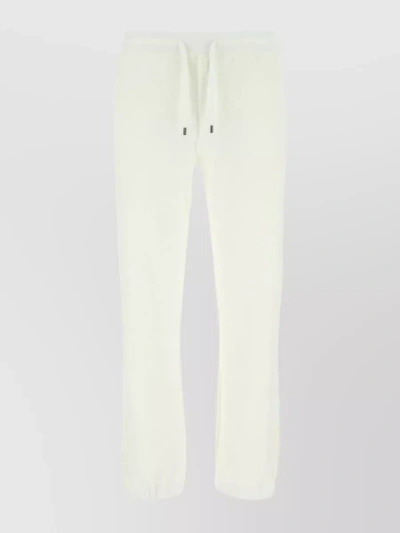 Fendi Terry Fabric Joggers With Elastic Waist And Cuffs In Pastel