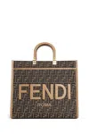 Fendi Brown Sunshine Medium Satchel Bag In Brown