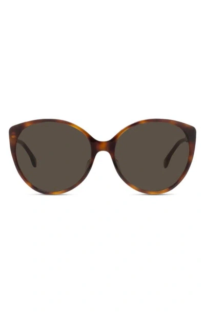 Fendi The  Fine 59mm Round Sunglasses In Blonde Havana / Brown