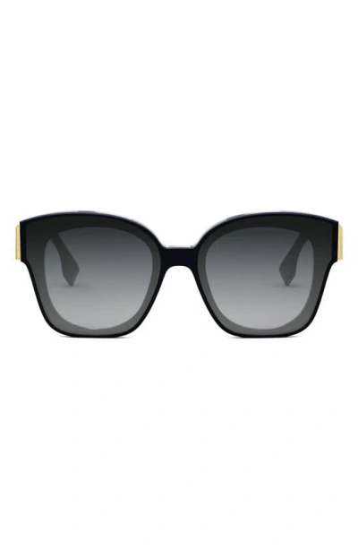 Fendi The  First 63mm Square Sunglasses In Black