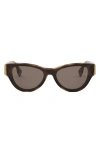 Fendi The  First Cat Eye Sunglasses In Blonde Havana / Brown