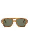 FENDI THE FENDIGRAPHY 55MM GEOMETRIC SUNGLASSES