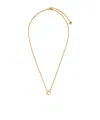 Fendi Thin Chain Necklace In Yellow