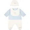 Fendi Three-piece Set Of Logo Jumpsuit In White