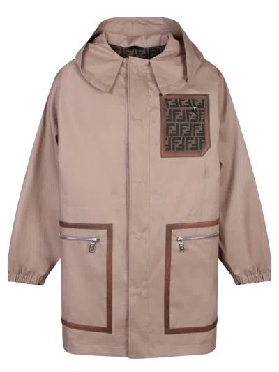 Fendi Three-quarter Coats In Gray