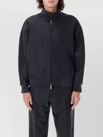 FENDI TOBACCO FF BOMBER JACKET