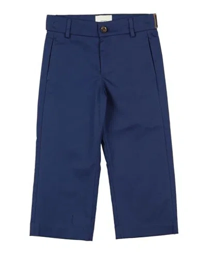 Fendi Babies'  Toddler Boy Pants Blue Size 4 Cotton, Elastane, Polyamide, Polyester
