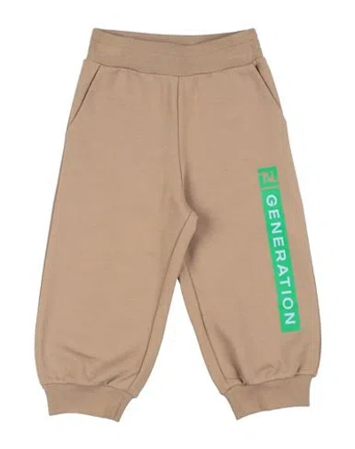 Fendi Babies'  Toddler Boy Pants Sand Size 5 Cotton In Beige