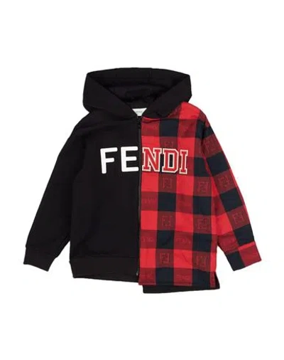 Fendi Babies'  Toddler Boy Sweatshirt Black Size 3 Cotton, Elastane