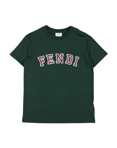 Fendi Babies'  Toddler Boy T-shirt Green Size 4 Cotton