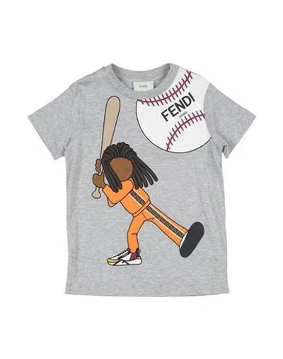 Fendi Babies Toddler Boy T shirt Light Grey Size 4 Cotton ModeSens