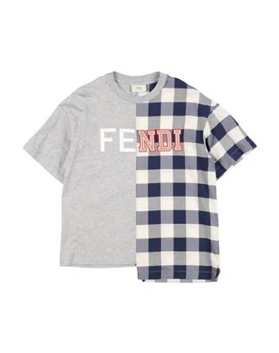 Fendi Babies'  Toddler Boy T-shirt Light Grey Size 5 Cotton
