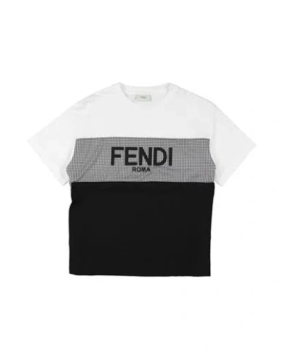 Fendi Babies'  Toddler Boy T-shirt White Size 4 Cotton, Polyester