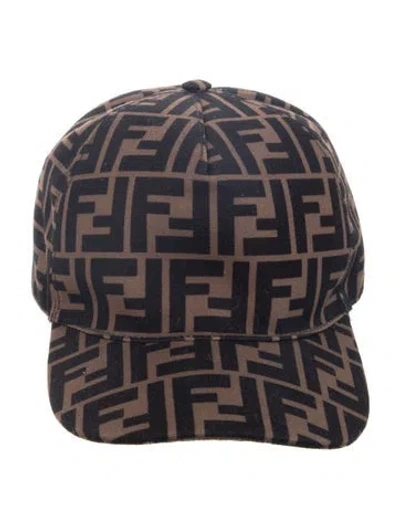 Pre-owned Fendi Babies' Toddler Boys' Pattern Printed Baseball Cap In Neutral