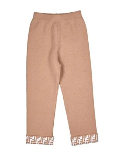 Fendi Babies'  Toddler Girl Pants Camel Size 5 Wool, Cashmere, Polyamide In Beige