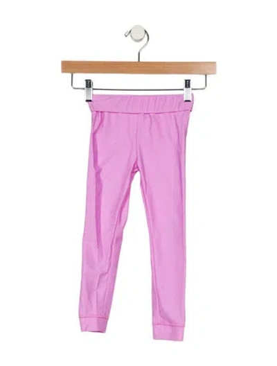 Pre-owned Fendi Babies' Toddler Girls' Solid Leggings In Pink