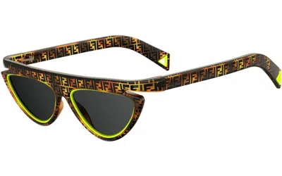 Pre-owned Fendi Tom Ford Juliette Ft 1031 Havana/blue (55v) Sunglasses