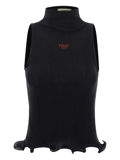 FENDI FENDI TOP BLACK