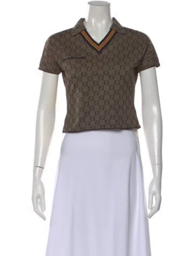 Pre-owned Fendi Top In Brown