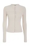 Fendi Ribbed Cardigan With Cut-outs In F084j