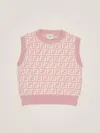Fendi Top Ff Piquet Top-wear In Purple