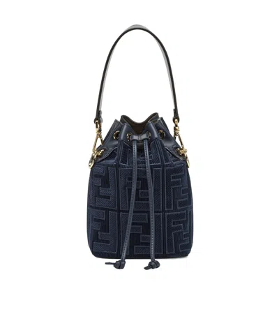 Fendi Top Handle Handbag In Black