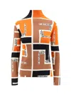 Fendi Lightweight Long-sleeved Knit Top For In Multicolor