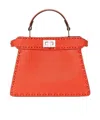 Fendi Red Selleria Bag With 306 Hand-sewn Topstitches In Red