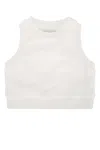 Fendi Top Spugna Ff In White