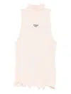 Fendi Cotton Top Finished With Ruffles In Multi
