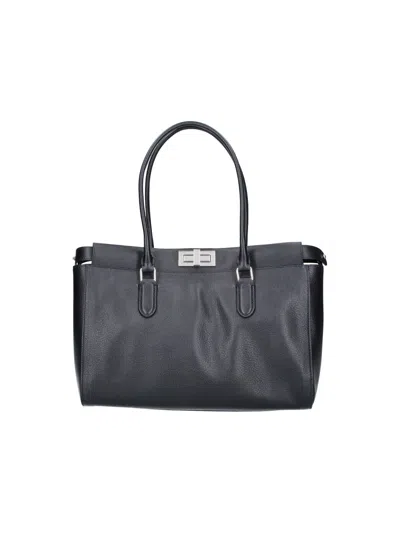 Fendi Tote Bag "peekaboo Small" In Black