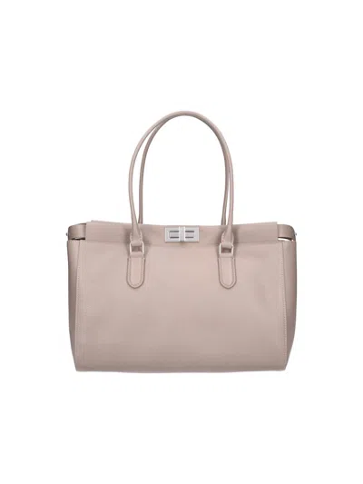 Fendi Tote Bag "peekaboo Small" In Taupe