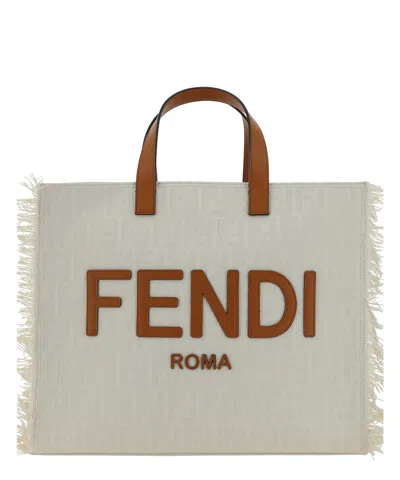 Fendi Tote Bag In White