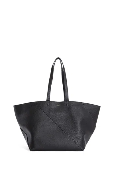 Fendi Tote Bags In Black