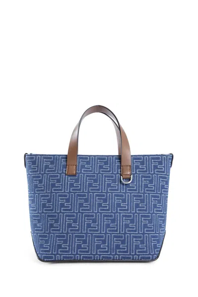 Fendi Tote Bags In Blue