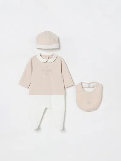 Fendi Babies' Tracksuit  Kids Color Beige In Multi