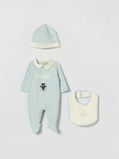 Fendi Babies'  Tracksuit Kids In Blue
