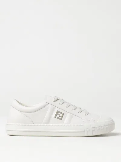 Fendi Valentino Garavani Multicolor Fabric And Mesh True Act Sneakers In White