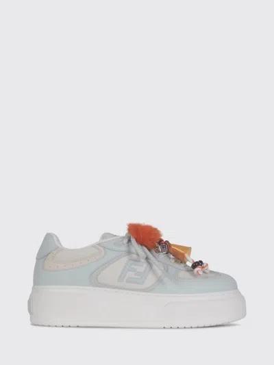 Fendi Low-top Sporty Sneakers With Embellishments In Multi