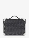 Fendi Small Logo Monogram Rigid Suitcase In Black
