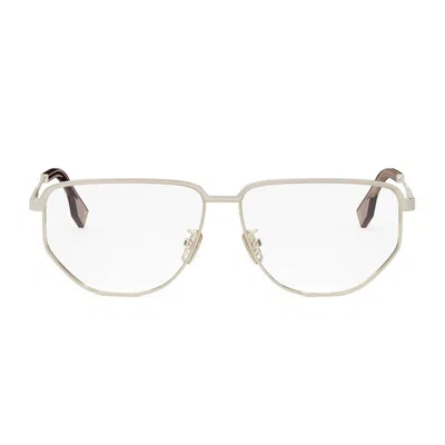Fendi Travel Eyeglasses In Metallic