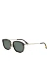 Fendi Travel Oval Metal Sunglasses, 55mm In Havana/rovieux
