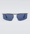 Fendi Travel Sunglasses In Shiny Dark Ruthenium / Blue