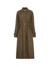 Fendi Trench In Brown