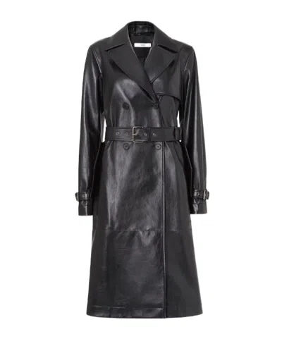 Fendi Trench Coat In Black