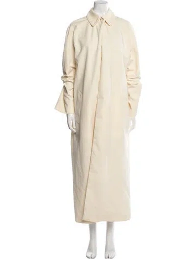 Pre-owned Fendi Trench Coat In Neutral